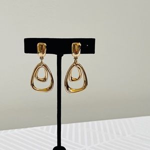 Goldtone Clip Earrings